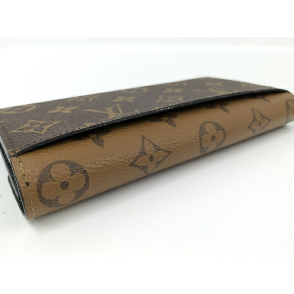 Louis Vuitton Monogram Reverse Portefeuille Emily Bifold Long Wallet - Picture 6 of 9